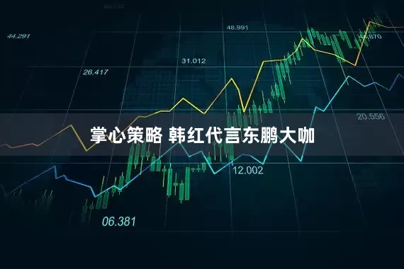 掌心策略 韩红代言东鹏大咖